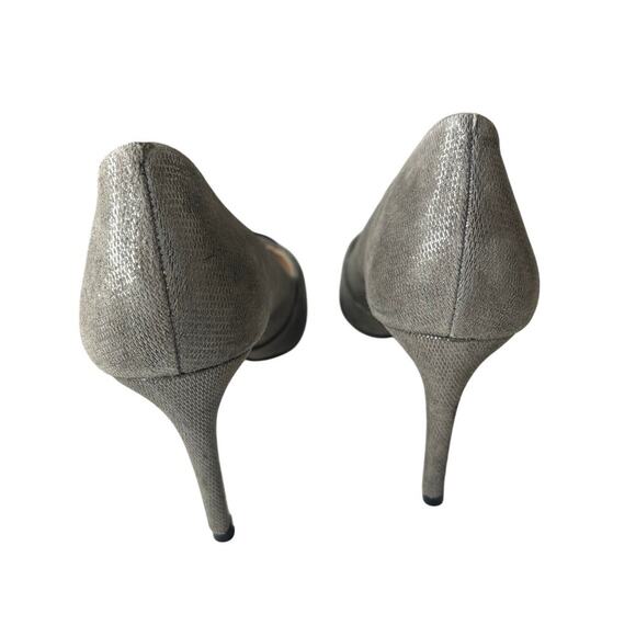 Tory Burch Shaila Pumps Metallic Silver Size 8 - Picture 4 of 5